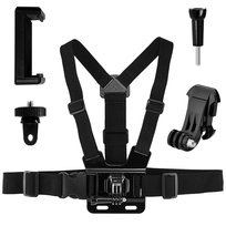 Chest Strap Mount | Szelki do Kamerki GoPro SJCAM + Mocowanie Gwint 1/4" Głowica do Telefonu SmartGuard