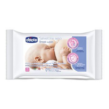 Chicco, Chusteczki do pielęgnacji piersi, 72 szt. - Chicco
