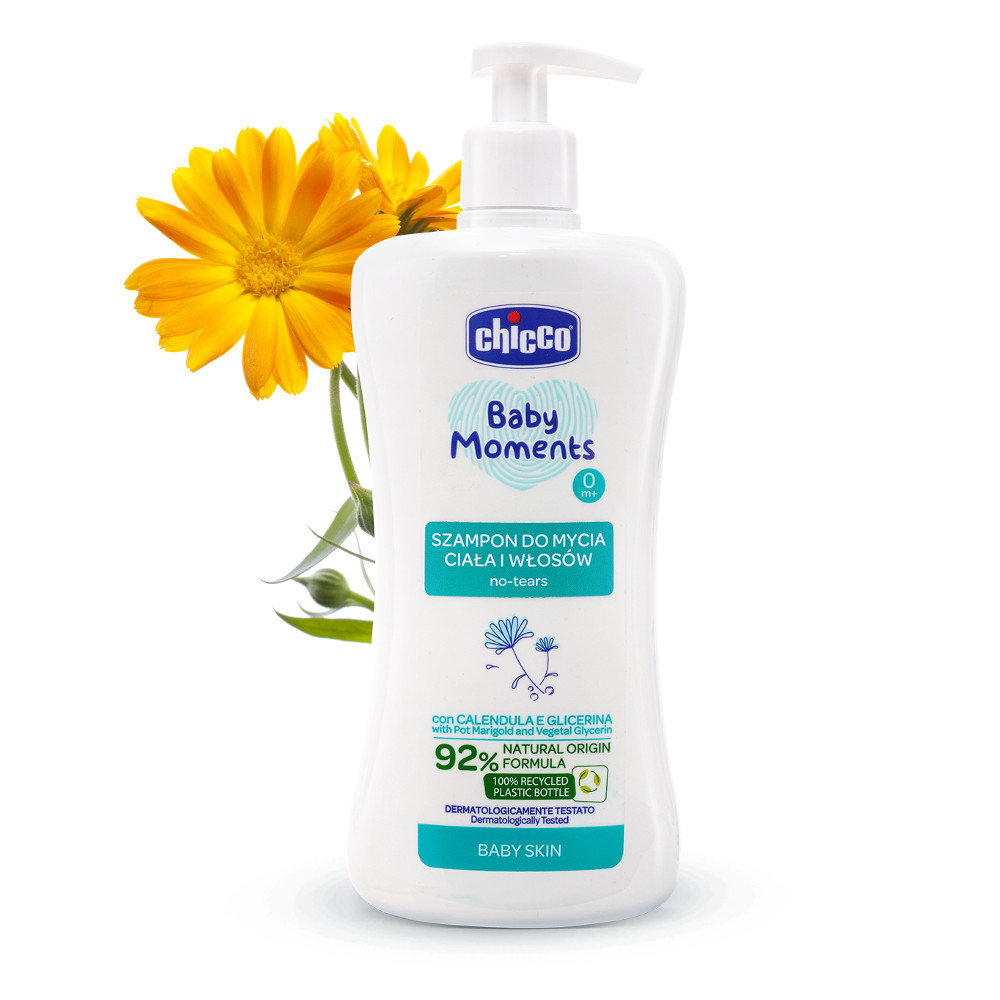 Chicco Eko Szampon Do Mycia Ciała I Włosów Dla Dzieci I Niemowląt 500Ml -  Chicco