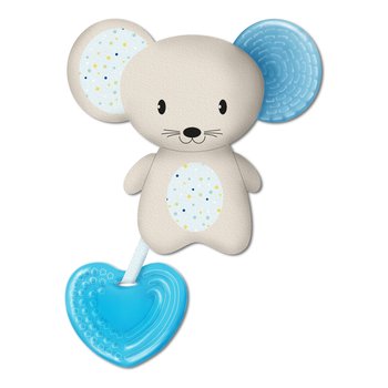Chicco, Gryzak z maskotką, 4m+, Niebieski - Chicco