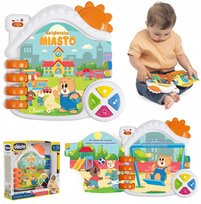 CHICCO INTERAKTYWNA KSIĄŻKA KSIĄŻECZKA DLA DZIECI DWUJĘZYCZNA Z DŹWIĘKAMI