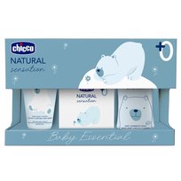 Chicco, Natural Sensation Baby Essential, Zestaw kosmetyków, 3 szt.