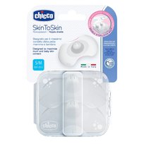 Chicco, Osłonki na piersi, silikonowe, małe, S-M, 2 szt.
