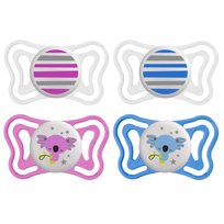 Chicco, Physioforma Light, Smoczek uspakajający, silikonowy, Lumi, 6-16m+, 2 szt.