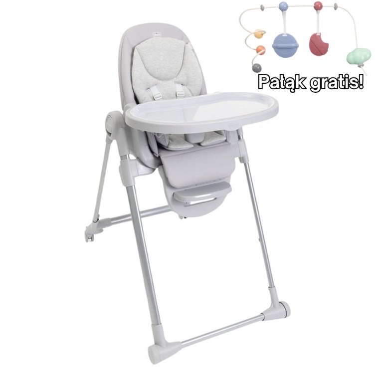Chicco Chicco POLLY Armonia krzesełko do karmienia z funkcją leżaczka Steel