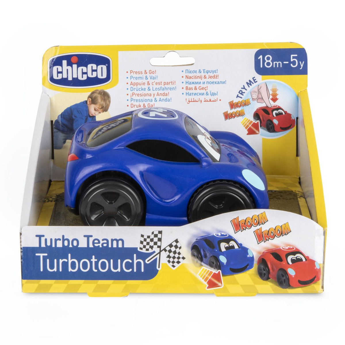 Chicco Chicco samochód turbo touch niebieski 84132