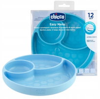 Chicco Talerz Silikonowy 3 - Dzielny 12m+ Boy 7535