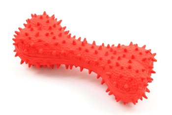 CHICO Zabawka Kość z kolcami Czerwona 15cm - Chico