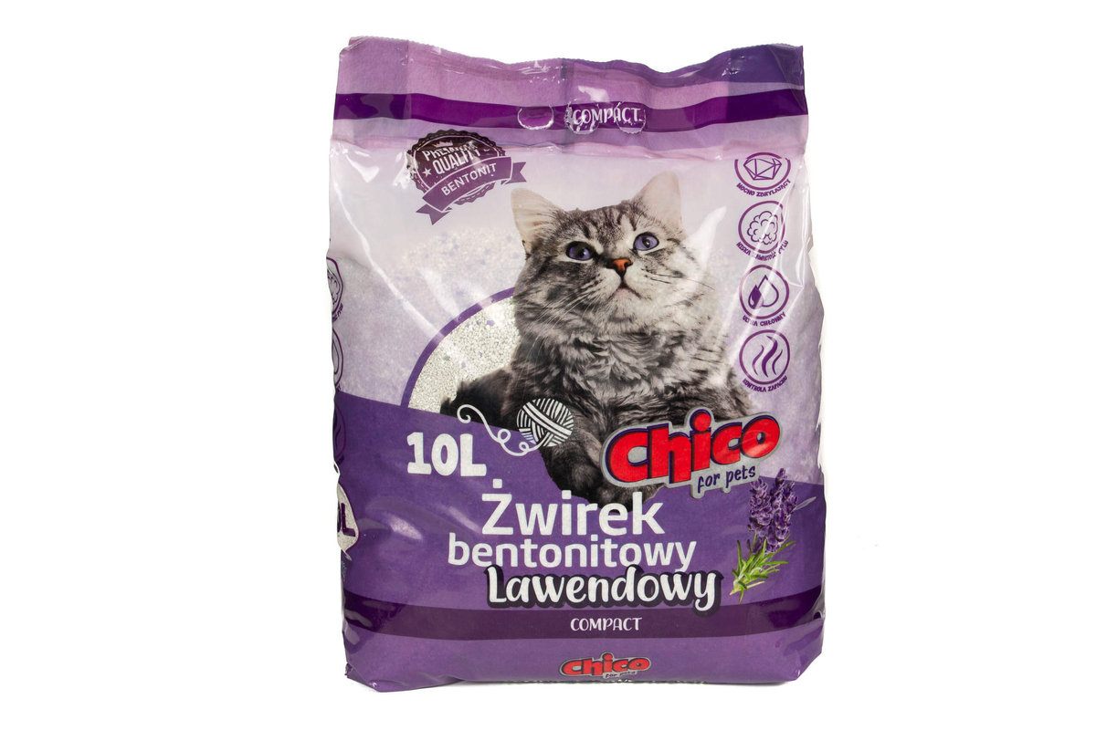 Zdjęcia - Żwirki dla kotów Chicco Chico Żwirek Bentonitowy Compact Lawenda 10L 