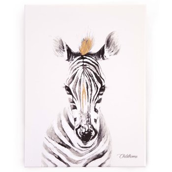 CHILDHOME Obraz olejny, 30x40 cm, zebra - Childhome