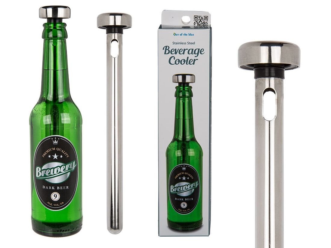 Chiller stick do piwa, srebrny