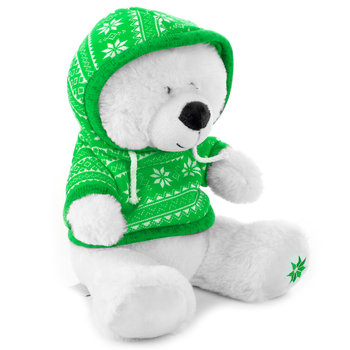 Chinchila, miś w zielonym sweterku, 25 cm - Chinchila