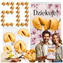 Chińskie Ciasteczka z Wróżbą - Podziękowanie dla Gości Ślub Chrzest Urodziny 20 szt