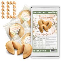 Chińskie Ciasteczka z Wróżbą Podziękowanie za Przybycie Szczęścia 10szt 60g