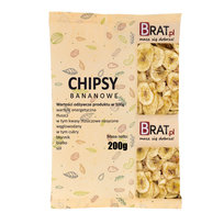 Chipsy bananowe 200g BANAN SUSZONY przekąska Brat