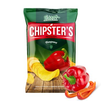 Chipsy o smaku papryka Chipsters, 60g