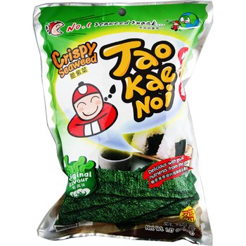 Chipsy z wodorostów, chrupiące nori 32g - Tao Kae Noi - Tao Kae Noi
