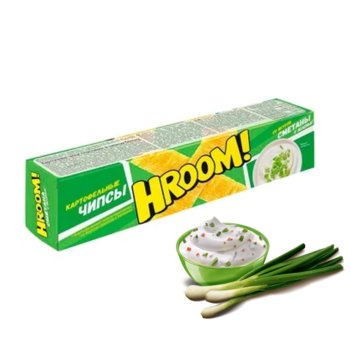 Chipsy ziemniaczane o smaku śmietany z ziołami "HROOM!" 50g