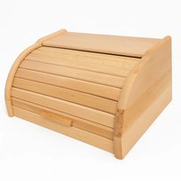 Chlebak drewniany - duży naturalny impregnowany olejem | pojemnik na chleb | pudełko na pieczywo | drewniana skrzynka do chleba | bread box