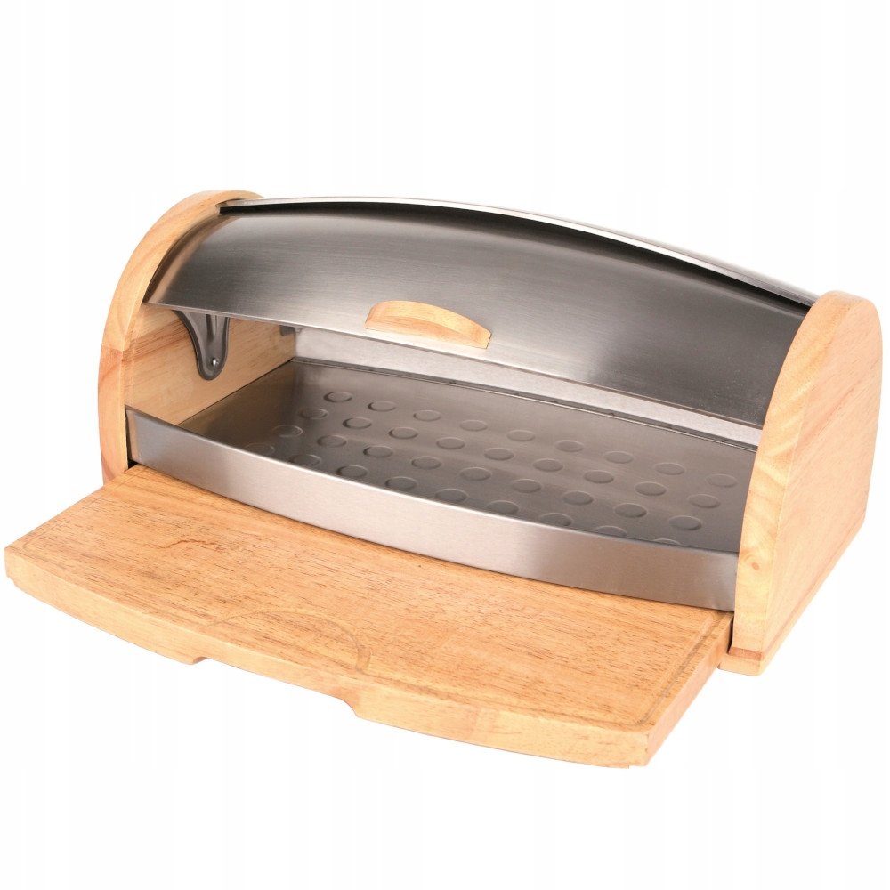 Chlebak drewniany Oskar z deską do krojenia 45 x 26 x 18 cm AMBITION-Zdjęcie-0