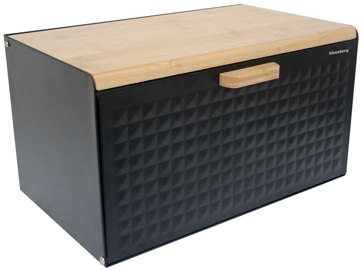 Chlebak dwustronny KLAUSBERG, czarny, 23,5x35,5x21 cm-Zdjęcie-0