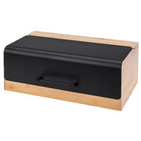 Chlebak pojemnik na pieczywo GRENO bambus i stal malowana proszkowo