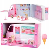 Chloe Girlz Lodziarnia Auto z Lalką i Akcesoriami Prezent dla Dziewczynki