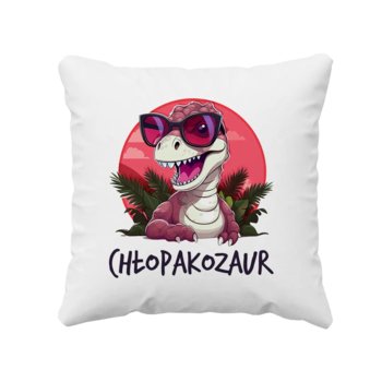 Chłopakozaur - poduszka na prezent - Koszulkowy