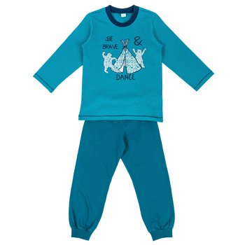Chłopięca piżama w tańczące niedźwiadki niebieska Kanz - Kanz