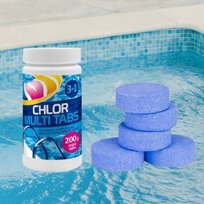 CHLOR DO BASENU W TABLETKACH MINI MULTI TABS 20G 1 KG GAMIX POOL SYSTEM 3w1