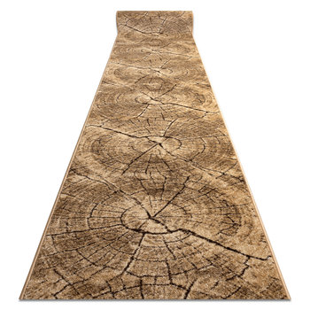Chodnik KARMEL Tronko Pień drzewo drewno - orzech 100 cm, 100x1300 cm - Dywany Łuszczów