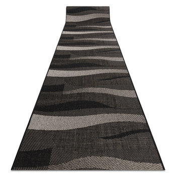 Chodnik SIZAL FLOORLUX wzór 20212 black / silver 120 cm, 120x160 cm - Dywany Łuszczów