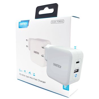 CHOETECH PD8002 WHITE GaN Ładowarka sieciowa 2xUSB - ChoeTech