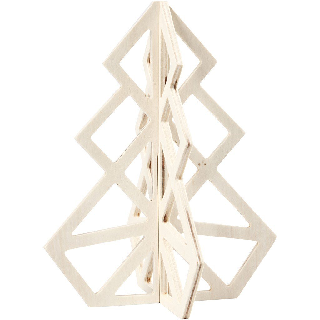 Choinka Geometryczna ze sklejki H: 20 cm-Zdjęcie-0