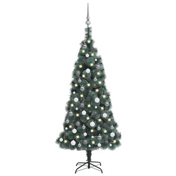 Choinka świąteczna z lampkami LED, 150 cm, zielona - Zakito