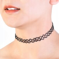 Choker Klasyczny Czarny Naszyjnik Gothic Ch12 Inna marka