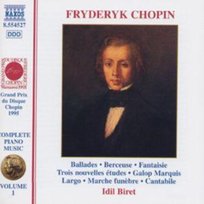 CHOPIN PIANO MUSIC V1 BIRET Biret Idil