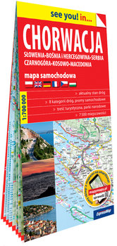 Chorwacja, Słowenia, Bośnia i Hercegowina, Serbia, Czarnogóra, Kosowo, Macedonia. Mapa samochodowa 1:700 000 - Opracowanie zbiorowe