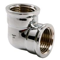 Chromowane Kolano Mosiężne 1/2