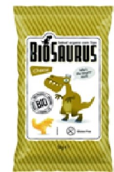 Chrupki kukurydziane BioSaurus, ketchup, 50g - BioSaurus