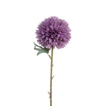 Chryzantema fioletowa sztuczny kwiat gałązka dekoracyjna do stroików 60cm - ABC
