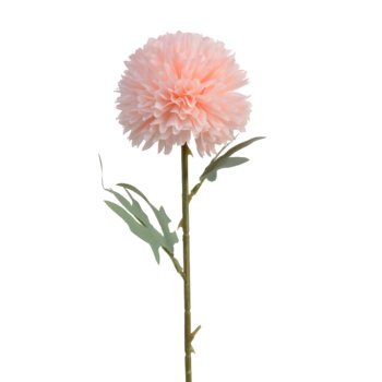 Chryzantema różowa sztuczny kwiat gałązka dekoracyjna do stroików 60cm - ABC