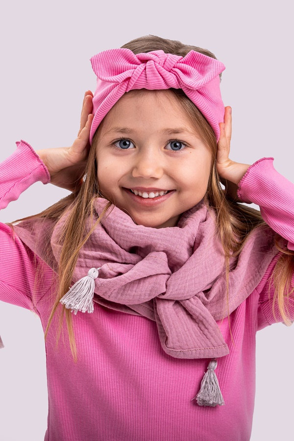 Chusta muślinowa kids- różne kolory - Nitki Kids - UNI - BLUSH - Nitki ...