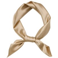 Chusta na Głowę Beżowa Szalik Apaszka do Włosów Satynowa do Wiązania