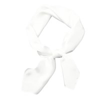 Chusta na Głowę Biała Szalik Apaszka do Włosów Satynowa do Wiązania Wygodna