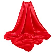 Chusta na Głowę Czerwona Szalik Apaszka do Włosów Duża Satynowa do Wiązania