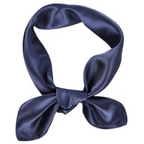 Chusta na Głowę Granatowa Szalik Apaszka do Włosów Satynowa do Wiązania