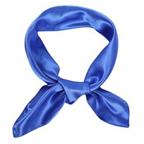 Chusta na Głowę Niebieska Szalik Apaszka do Włosów Satynowa do Wiązania