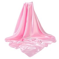 Chusta na Głowę Różowa Szalik Apaszka do Włosów Duża Satynowa do Wiązania