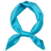 Chusta na Głowę Turkusowa Szalik Apaszka do Włosów Satynowa do Wiązania